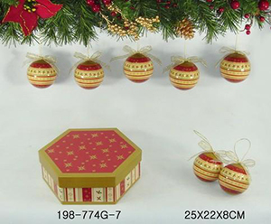 Christmas Polyfoam Ball with Color Box (#CX2456)