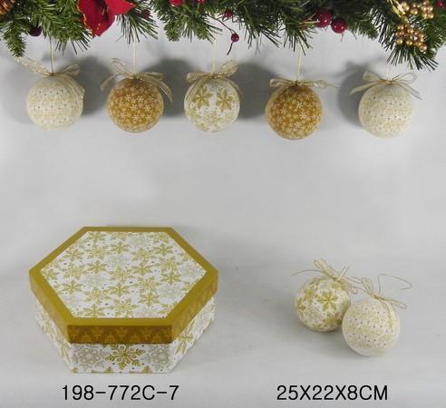 Christmas Polyfoam Ball with Color Box (#CX2456)